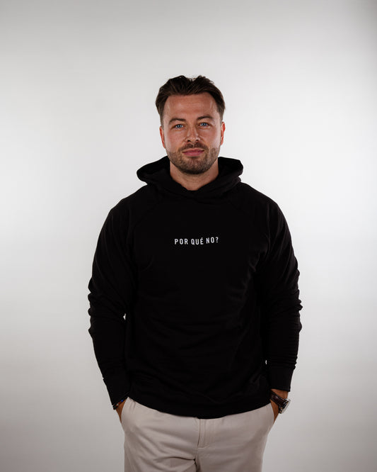 POR QUÉ NO? DESCANSADA Hoodie – Swiss Made